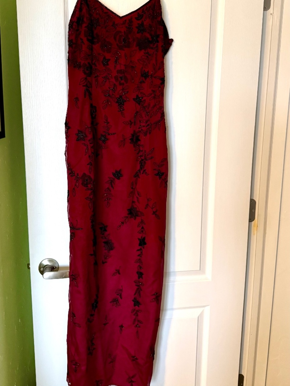 Silk Rhinestone Gown - Picture 3 of 16